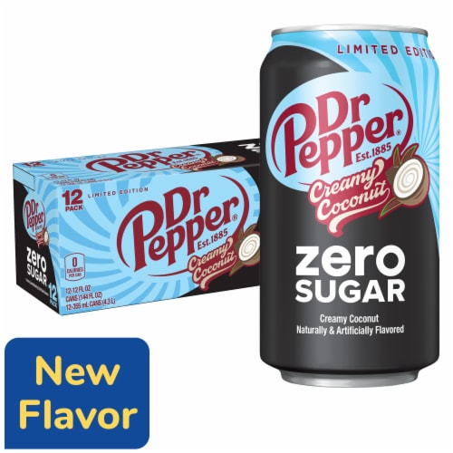Dr Pepper Creamy Coconut Zero Sugar Soda U6